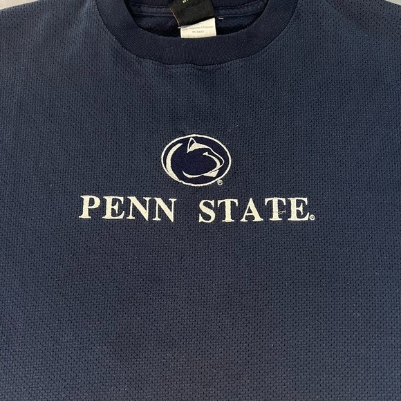 Vintage Penn State Navy Blue Mesh T-Shirt Men Large TSI Hurricane WV College Tee - Picture 3 of 7